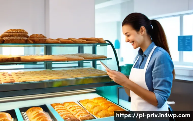 비즈니스에서의 데이터 프라이버시 윤리 - **Prompt 1: "Trust in the Digital Era: A Transparent Small Business Interaction"**
A bright, cle...